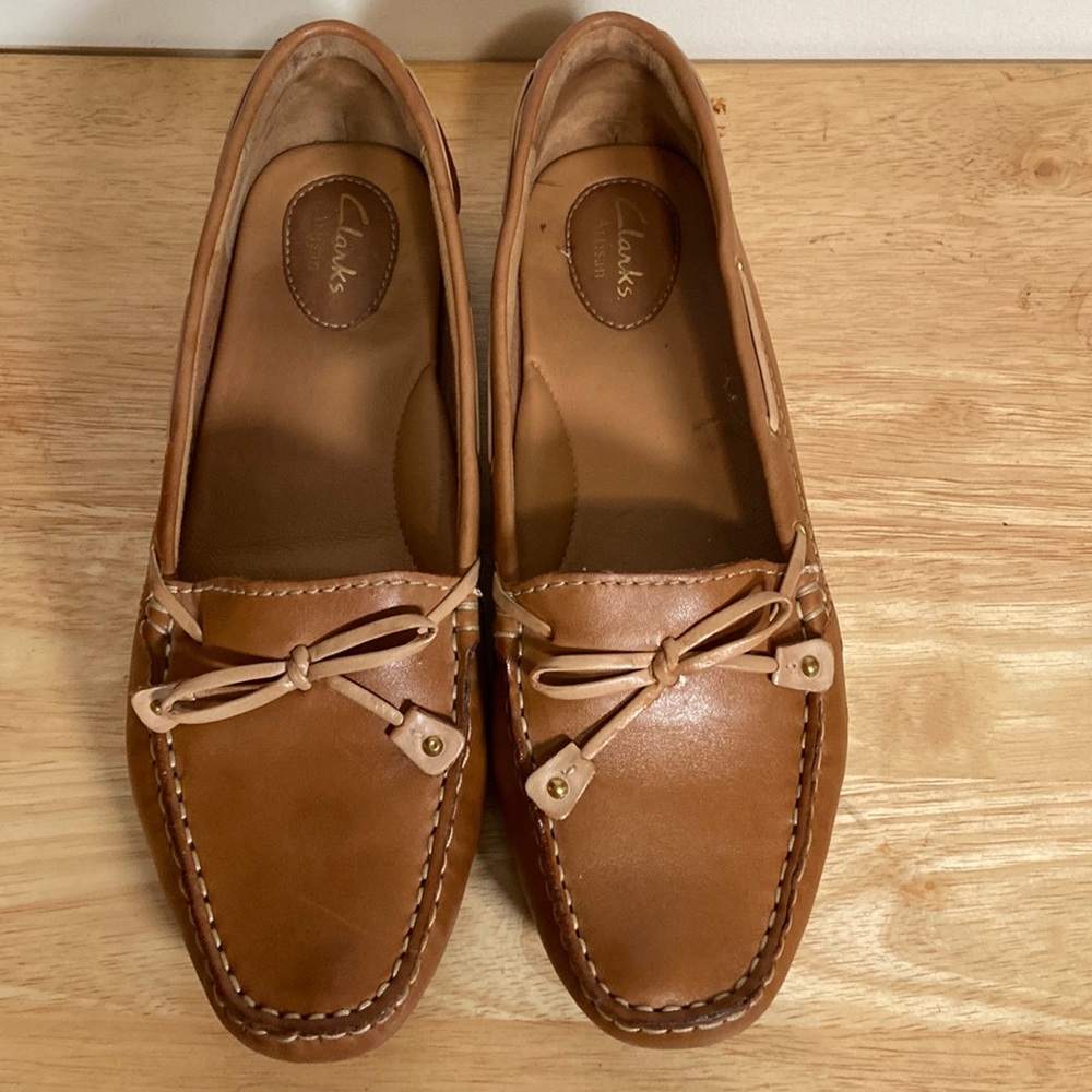 Clarks Brown Leather Loafers